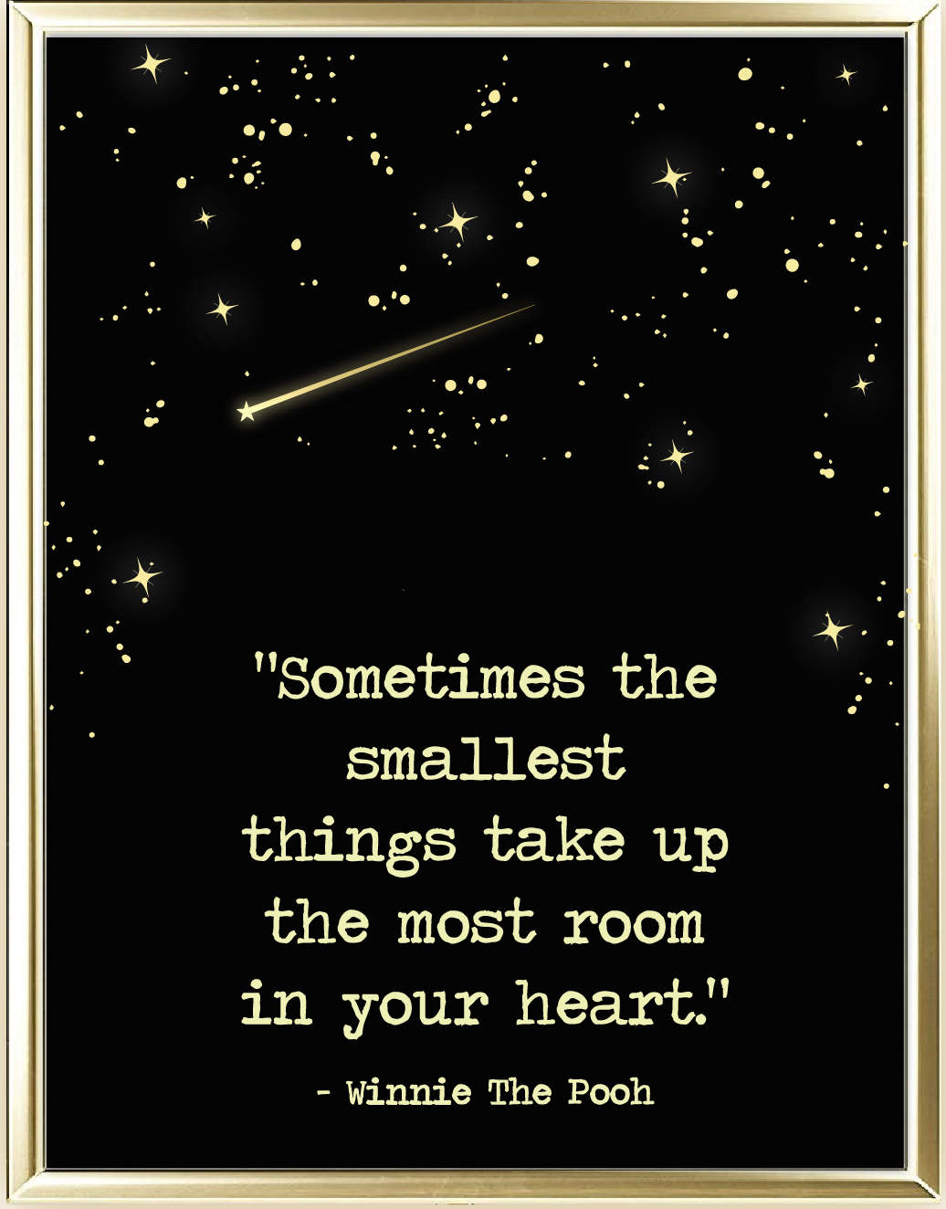 Smallest Things Foil Wall Print
