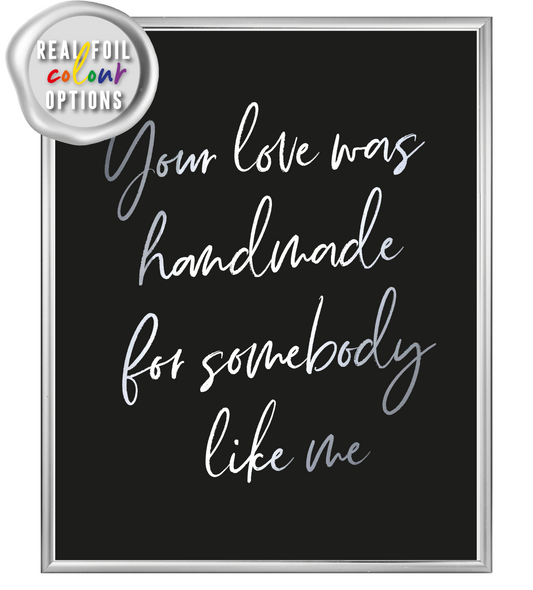 Handmade Foil Wall Print