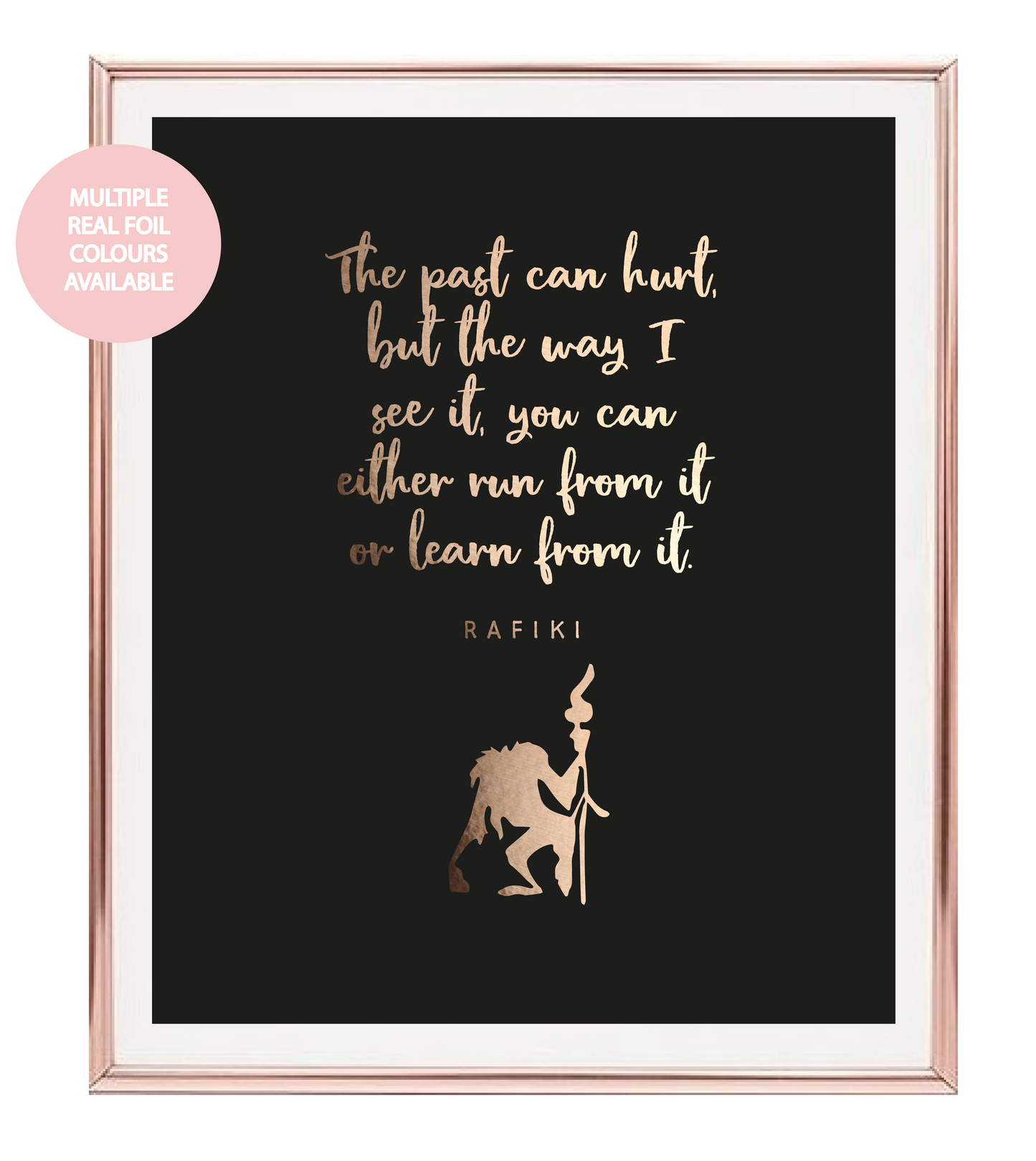 Rafiki Foil Wall Print