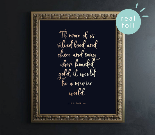 Hoarded Gold Foil Wall Print