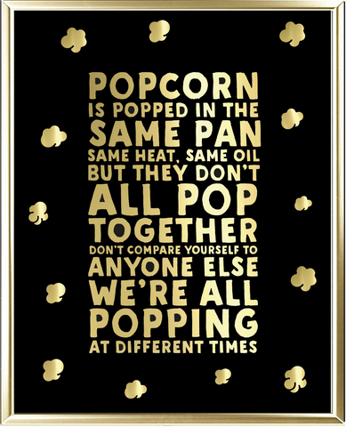 Popcorn Foil Wall Print