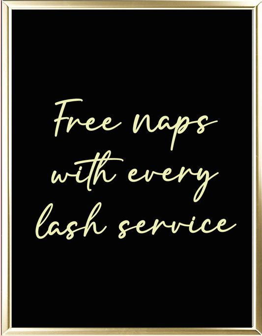 Free Naps Foil Wall Print
