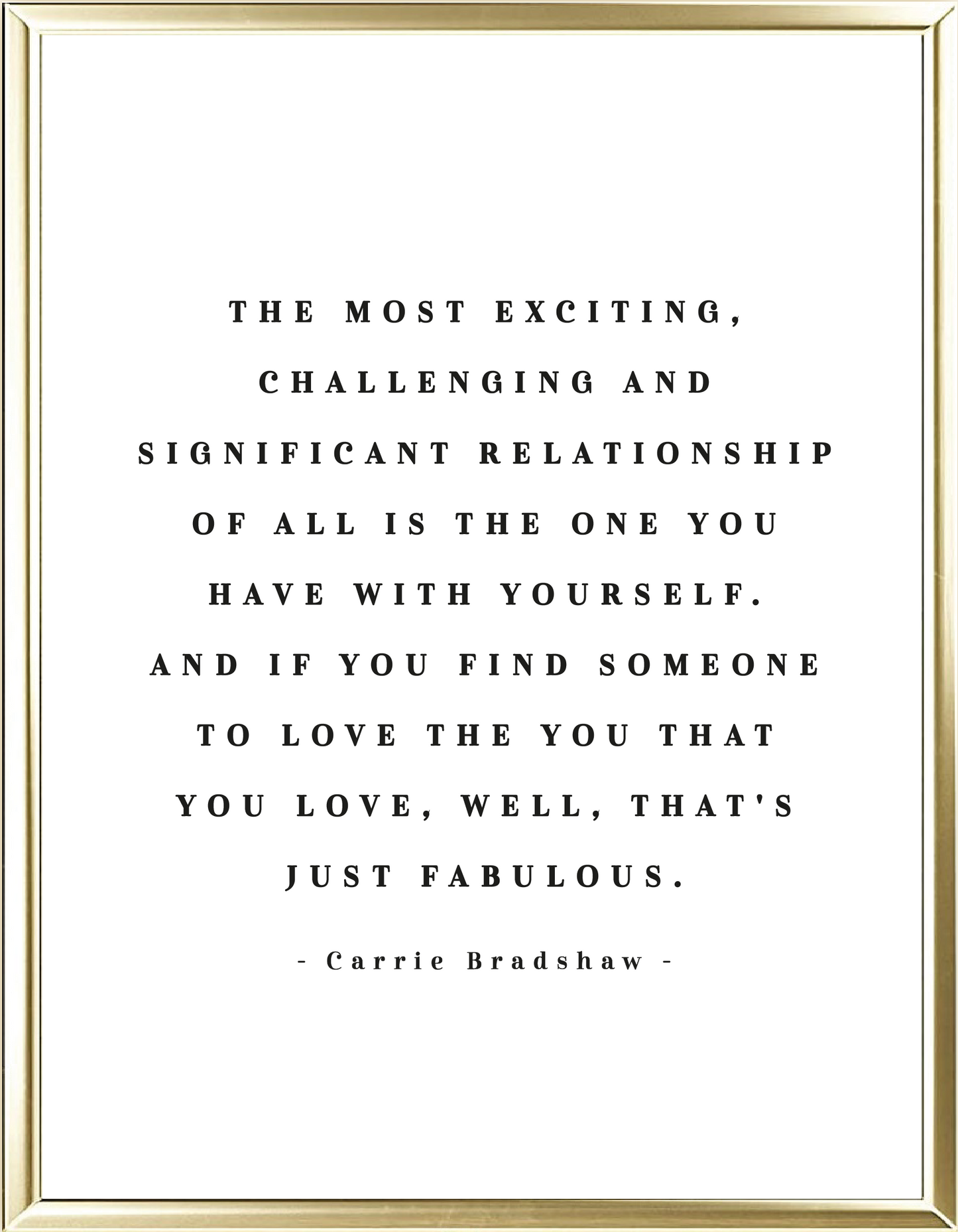 Significant Relationship Foil Wall Print