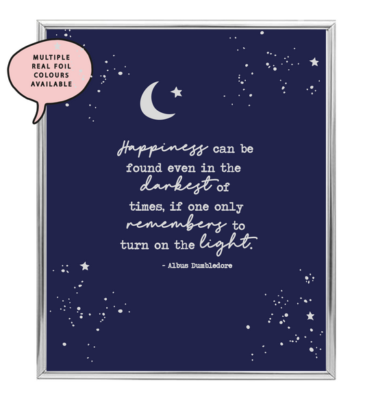 Happiness Foil Wall Print
