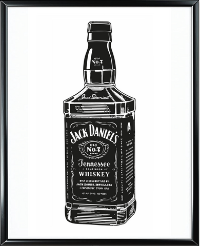 Jack Daniels Foil Wall Print