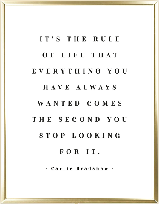Rule Of Life Foil Wall Print