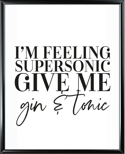 Supersonic Foil Wall Print