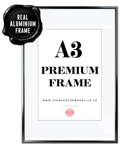 Black Aluminium A3 Frame