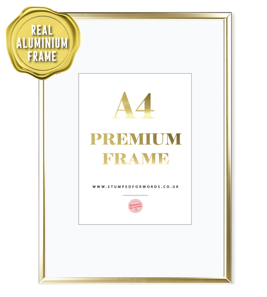 Gold Aluminium A4 Frame